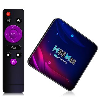 H96 Max V11 RK3318 DDR3 4GB RAM 32GB ROM Android 11 bluetooth 4.0 USB3.0 5G Wifi 4K UHD HDR TV Box H.265 VP9 Decodeur video OTT Box - Prise UE
