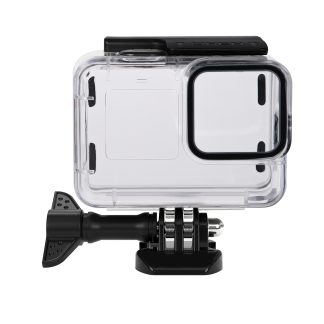 SHEINGKA FLW368 coque de protection de plongee Soft cles etanche Soft Version en caoutchouc pour Gopro Hero 9 - Noir