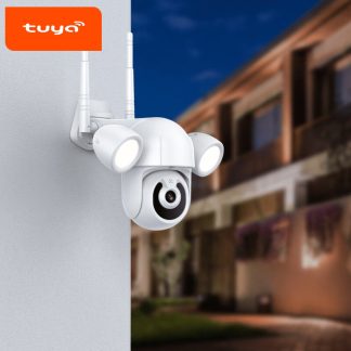 Bakeey 1080P HD 2MP camera IP WiFi sans fil contrele PTZ camera deme haute vitesse vision nocturne infrarouge moniteur etanche exterieur CCTV - Prise UE