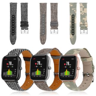 Montre de camouflage Bande de Bakeey sur toile universelle pour camouflage Nylon pour Amazfit GTS Samsung Galaxy 42/46/Active - 1
