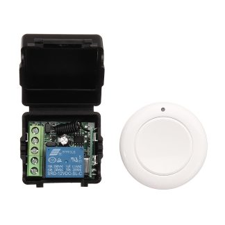 12V 1 Canal 1CH Intelligent Learning Commutateur De Telecommande Sans Fil Modification Sans Autocollants Bouton emetteur