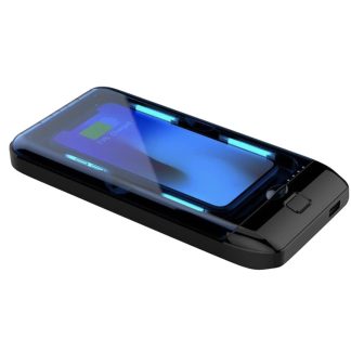 [Recharge sans fil pour telephone] Bakeey UV Boete de sterilisation ultra-violette Lunettes de montre Masques de bijoux Desinfection - Noir