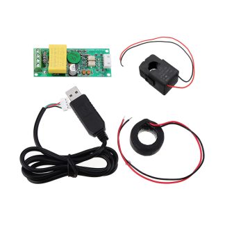 PZEM-004T 0-100A AC220 TTL Module de communication serie Tension Courant Frequence de puissance Modbus-RTU - USB CT ferme 100A