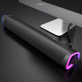 Bakeey V8 Haut-parleur d'ordinateur Haut-parleur Bluetooth filaire Barre de son USB Power Desktop Subwoofer Audio - Version basique Blanc