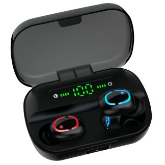 ecouteurs sans fil TWS bluetooth 5.0 ecouteurs Mini Portable 3500mAh Power Bank casque stereo avec micro - 4 trous