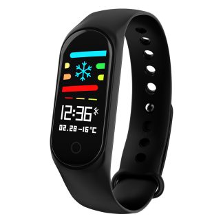 XANES M3S 0.96 "TFT ecran IP67 montre intelligente etanche pression arterielle Bracelet intelligent Fitness mi bande - Violet
