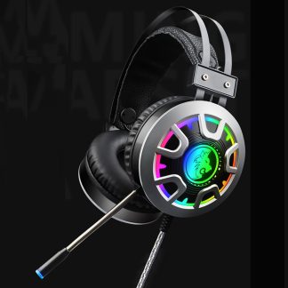 RGB Luminescent 3.5mm Audio Jack Filaire Gaming Headset Son Stereo Avec LED Microphone Ceble Audio - 3.5mm b