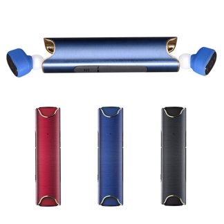 Mini Twins casque stereo sans fil bluetooth ecouteurs intra-auriculaires double ecouteurs - rouge