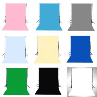 1.5x3M vert noir blanc bleu jaune rose gris solide couleur photographie toile de fond arriere-plan studio prop - Gris