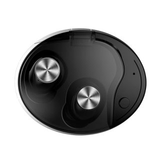 [True Wireless] Mini bluetooth 5.0 TWS ecouteurs double annulation de bruit avec contrele tactile ecouteur etanche avec casque - Noir