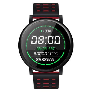 Bakeey S30 2.5D ecran tactile complet frequence cardiaque continue camera e distance previsions meteorologiques 20 jours montre intelligente en veille - Bleu