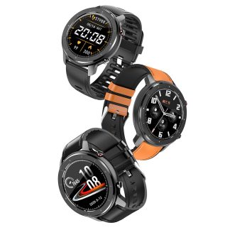 [Appel Bluetooth] Bakeey T30 Appel telephonique TWS Connexion du casque Frequence cardiaque Pression arterielle Moniteur d'oxygene Lecteur de musique 128 Mo de memoire Montre intelligente - NO.1