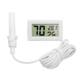 10 pieces Mini LCD thermometre numerique hygrometre refrigerateur congelateur temperature humidite metre blanc oeuf dans