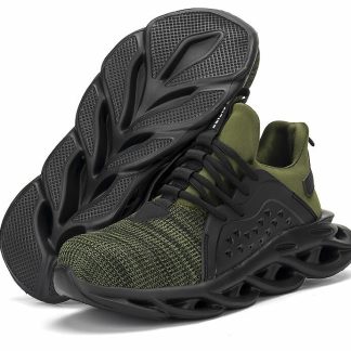 Baskets de securite de travail anti-fracassantes respirantes pour hommes - noir 39