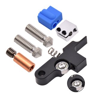 Pieces d'extrudeuse Creativitye Titan Bras de renvoi d'extrudeuse Titan Tuyau bimetallique pour paquet de mise e niveau de 1,75 mm Buse en T pour imprimante 3D Artillery Sidewinder X1 - Noir Lisse