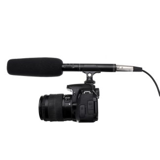 Faine FA-270 27CM sur l'enregistrement de camera Shotgun Rode Microphone pour la prise de video d'entrevue