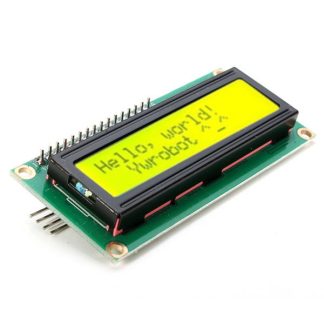 5Pcs IIC / I2C 1602 jaune vert retro-eclairage LCD module d'affichage