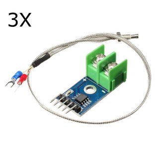 3Pcs MAX6675 Module de capteur Ceble de thermocouple 1024 Celsius Haute temperature disponible