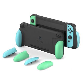 Skull & Co. GripCase Housse de protection avec poignees remplaeables pour Nintendo Switch - Rouge