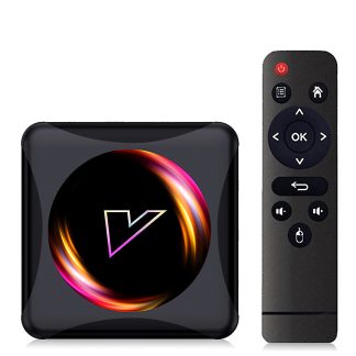 Vontar Z5 Rockchip RK3318 DDR3 4GB RAM eMMC 64GB ROM bluetooth 4.0 5G Wifi Android 10.0 4K UHD TV Box Google Voice Assistant 4K Youtube - Prise UE