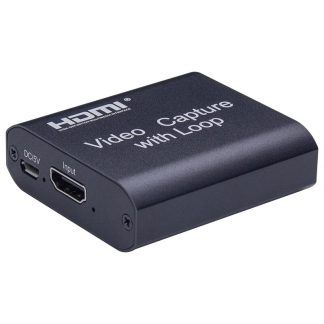Carte de Capture video Grwibeou en alliage d'aluminium USB vers HDMI 4K HD avec sortie en boucle pour l'enregistrement video en streaming en direct