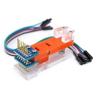 OUVERT-SMART Module de Programmation Outil de Test PCB Test Fixture 1x6P Plaque Or Sonde Telecharger Code pour Pro Mini