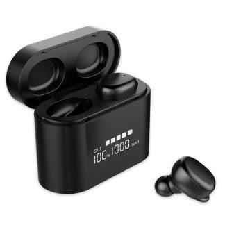 Sans fil double bluetooth 5.0 TWS ecouteurs Smart Touch Hifi ecouteurs etanches ecouteurs avec boete de charge portable 1000mAh