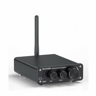 Fosi BT10A 100W Bluetooth 5.0 amplificateur Audio stereo recepteur 2 canaux classe D Mini Hi-Fi ampli integre pour haut-parleurs passifs e domicile - Noir