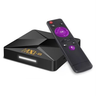 Tripsky MX1 SE RK3228A DDR3 1 Go eMMC 8 Go 2.4G Wifi Android 9.0 4K TV Box VP9 H.265 HEVC decodeur video - Prise UE