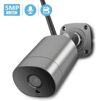 BESDER H.265 iCSee 5MP camera IP WiFi camera de securite exterieure Audio bidirectionnelle P2P camera sans fil e detection de mouvement ONVIF - Prise UE 2MP