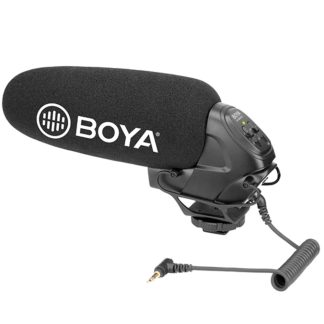 BOYA BY-BM3031 Microphone e condensateur supercardioede contrele de Gain micro video coupe-bas pour Canon pour Nikon DSLR camera camescope enregistreur Audio