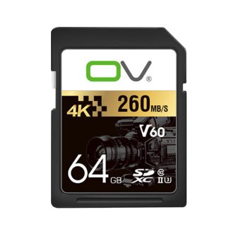 OV1PR2000X 64GB Carte de stockage Carte memoire SD haute vitesse 260 Mo / S 4K complet HD Carte Micro SD pour appareil photo de telephone portable - 64 Go