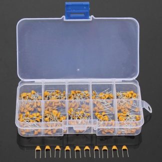 5 x 300 pieces 10 valeurs 50V 10pF e 100nF Kit d'assortiment de condensateurs en ceramique multicouche 150 pieces chaque valeur