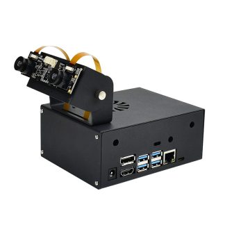 Jetson Nano Kit de developpement Boetier metallique avec support de camera Conception de ventilateur interne Compatible avec B01 et A02 - type 1