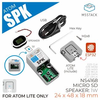 Kit de haut-parleurs ATOM M5Stacke Puce d'amplificateur de puissance Lecteur audio NS4168 Haut-parleur WiFi audio Bluetooth