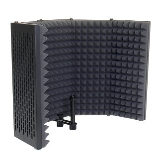 5 panneau d'isolation de microphone de bouclier pliable d'enregistrement de studio de flux en direct absorbent