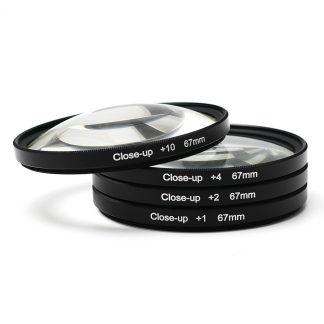 Kit de filtres d'objectif Macro gros plan 67mm +1 +2 +4 +10 pour verre optique de camera DSLR DC DV SLR