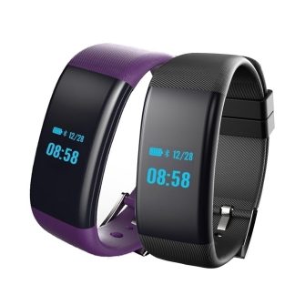 DF30 0.66 pouces OLED Bluetooth etanche e la frequence cardiaque moniteur d'oxygene du sang Sport Smart Wristband - Vert