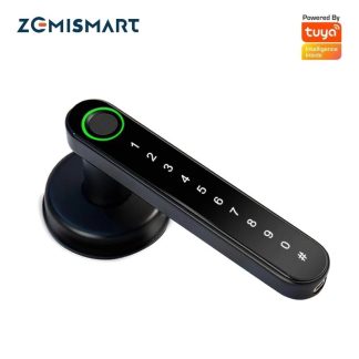 Zemismart Tuya WiFi Smart Lock Core Cylindre Chiffrement de serrure de porte de securite intelligente avec cles fonctionne avec l'application Smart Life