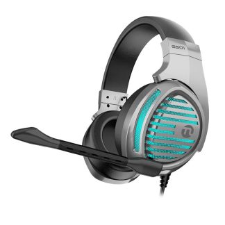 Ningmei GS01 casque de jeu USB virtuel 7.1 filaire unites 50mm HiFi stereo RGB lumiere casque avec micro pour PS4 ordinateur portable Xbox - Noir