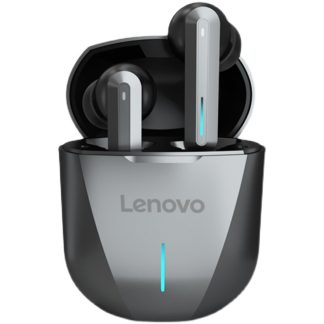 Lenovo XG01 TWS ecouteurs bluetooth 5.0 sans retard ecouteurs de jeu double mode contrele tactile HiFi son micro integre ecouteurs avec etui de charge - Gris