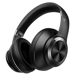 Picun B27 Casque bluetooth 5.0 Gaming Faible latence Active Casque antibruit sur l'oreille et sur l'oreille Casque sans fil USB Charge rapide avec HiFi Deep Bass - argent blanc