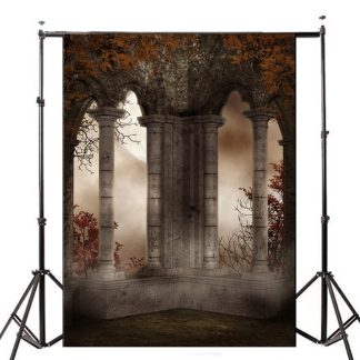 5x7FT Retro Vinyl Terror Castle Studio Photographie Contexte Contexte Baby Prop