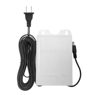 Adaptateur d'alimentation e tete ronde / plate Adaptateur d'alimentation CC pour cordon d'alimentation de camera de securite CCTV - Prise US - Tete plate micro 5v