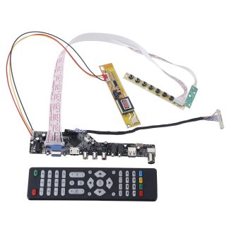 TV + HDMI + VGA + AV + USB + Audio TV LCD Driver Board Controller Controller Kit DIY pour 15,4 pouces Lp154W01 B154Ew08 B154Ew01 Lp154Wx4 1280X800 LCD