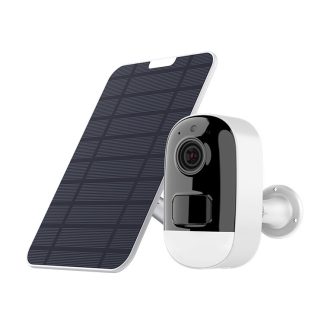Camera de surveillance solaire F1 3MP basse puissance Batterie Kit de camera avec kit de surveillance sans fil pour panneau solaire - F1