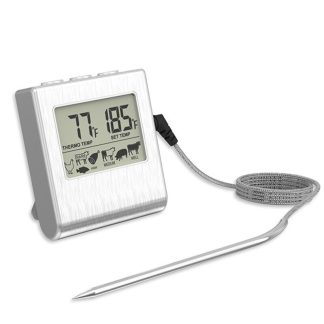 Thermometre de barbecue KING HEIGHT YJ-2326 avec sonde LED affichage thermometre electronique pour aliments