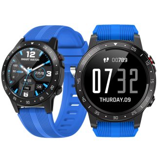 North Edge CROSS FIT2 1,3 pouces IPS Moniteur de frequence cardiaque e ecran tactile complet Appel Bluetooth GPS Boussole d'altitude Motion Track IP67 Montre intelligente etanche 320mAh - Noir