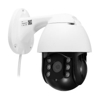 Vision nocturne impermeable exterieure de moniteur de camera IP de securite sans fil PTZ WiFi 1080P 2.0MP - Prise americaine