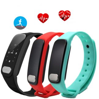 R11 0.96inch Heart Rate Monitor de pression sanguine Podometre Bluetooth Smart Bracelet pour iOS Android - Rouge